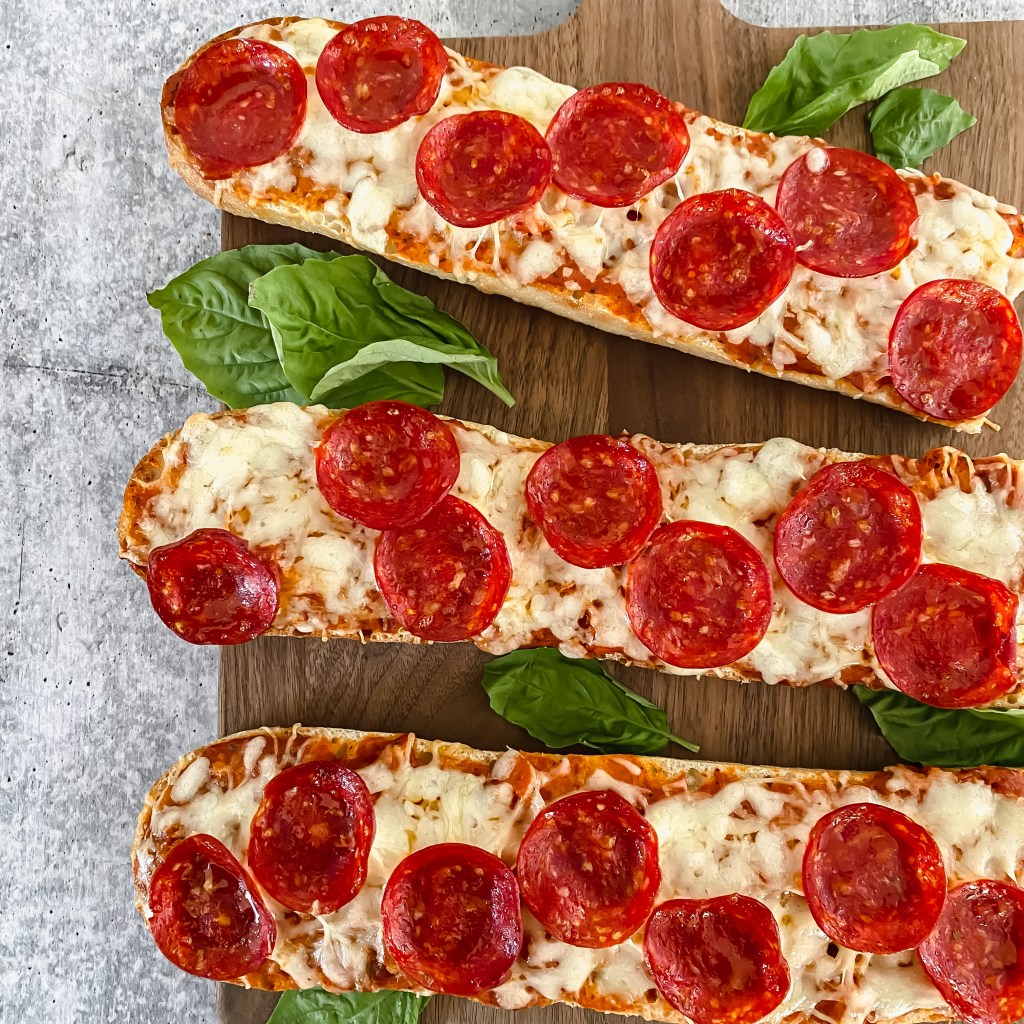 Easy Pepperoni Pizza Baguettes Daddio's Kitchen