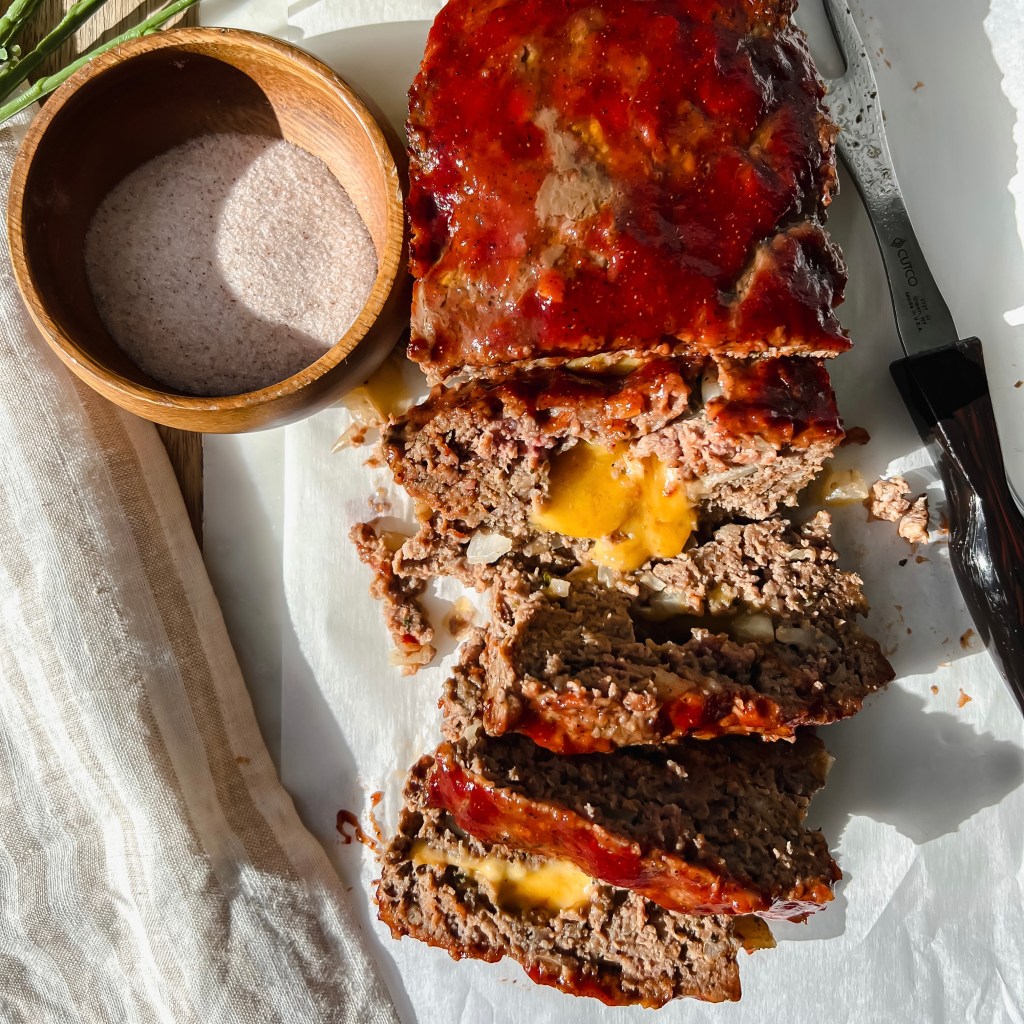Cheddar Cheese Stuffed Meatloaf Daddio's Kitchen