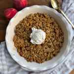 Brown Butter Peach Crisp