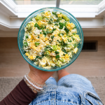 No Peel Egg Salad