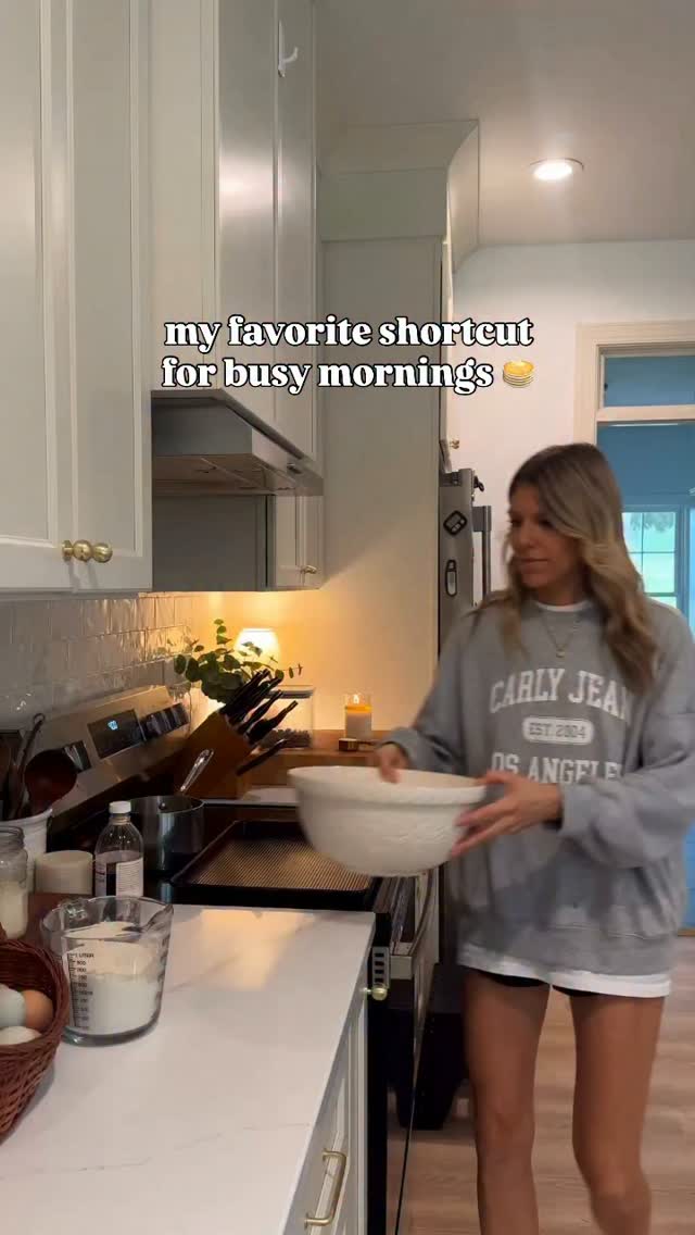 Trying to make our mornings a little easier around here, and these have been such a win🙌🏼

Comment “recipe” to get the recipe sent to your DM’s or save the recipe below!🥰

Instead of standing at the stove flipping pancakes while everyone is asking when breakfast is ready😂 I just mix everything up, pour it onto a sheet pan, and let the oven do the work. Cut them into squares and breakfast is done!

I also added collagen for a little extra protein, and the boys obviously don’t care because they just taste like pancakes😂 Today is the last day for the @equipfoods BOGO 40% off sale on their site! Use the code DADDIOS 🤎

Easy Sheet Pan Pancakes:
-2 cups all-purpose flour
-1/4 cup sugar or maple syrup 
-2 scoops @equipfoods collagen
-3 tsp baking powder
-1/2 tsp sea salt
-1¾ cups whole milk
-2 eggs
-¼ cup melted butter
-1 tsp vanilla extract

Mix & let batter rest for about 10-15 min. Pour onto a greased or lined sheet pan, top with whatever you like & bake at 400°F for about 15–20 minutes, or until lightly golden and cooked through.

Save this for your next busy morning 🤎